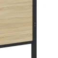 Cadre de lit en métal sans matelas chêne sonoma 160x200 cm