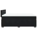cadre de lit avec matelas Noir 140x200 cm Velours