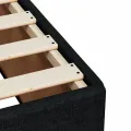 cadre de lit avec matelas Noir 90x200 cm Tissu