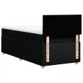 cadre de lit avec matelas Noir 90x200 cm Tissu