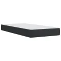 cadre de lit avec matelas Noir 90x200 cm Similicuir