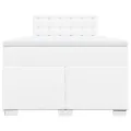 cadre de lit avec matelas blanc 120x190cm similicuir