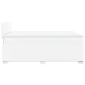 cadre de lit avec matelas blanc 120x190cm similicuir