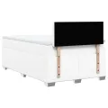 cadre de lit avec matelas blanc 120x190cm similicuir