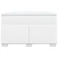 cadre de lit avec matelas blanc 120x190cm similicuir