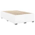 cadre de lit avec matelas blanc 120x190cm similicuir