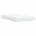 cadre de lit avec matelas blanc 120x190cm similicuir