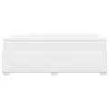 cadre de lit avec matelas blanc 120x190cm similicuir