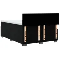 cadre de lit et matelas Noir 160x200 cm Velours