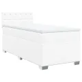 cadre de lit avec matelas Blanc 80x200 cm Similicuir