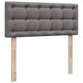 cadre de lit avec matelas Gris 120x200 cm Similicuir