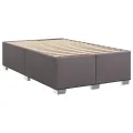 cadre de lit avec matelas Gris 120x200 cm Similicuir