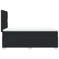 cadre de lit avec matelas Noir 80x200cm Similicuir