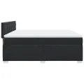 cadre de lit avec matelas Noir 180x200 cm Similicuir