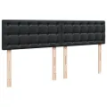 cadre de lit avec matelas Noir 180x200 cm Similicuir