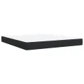 cadre de lit avec matelas Noir 180x200 cm Similicuir