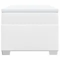 cadre de lit avec matelas Blanc 80x200 cm Similicuir