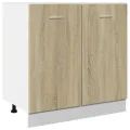 Armoire basse chêne sonoma 80x46x81,5 cm bois d’ingénierie