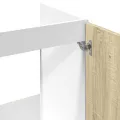Armoire basse chêne sonoma 80x46x81,5 cm bois d’ingénierie