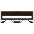Meuble TV chêne marron 122x34x41 cm bois d'ingénierie