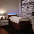 cadre de lit et matelas Rose 80x200 cm Velours