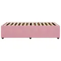 Cadre de lit sans matelas rose 80x200 cm velours