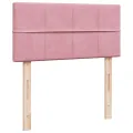 cadre de lit et matelas Rose 80x200 cm Velours
