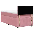 cadre de lit et matelas Rose 80x200 cm Velours