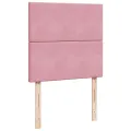 cadre de lit et matelas Rose 80x200 cm Velours