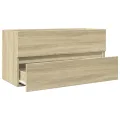 Armoire d'évier Chêne sonoma 90x38,5x45 cm Aggloméré