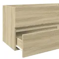 Armoire d'évier Chêne sonoma 90x38,5x45 cm Aggloméré