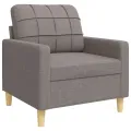 Ensemble de canapés 4 pcs repose-pied et coussins décoratifs
