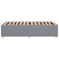 Cadre de lit sans matelas gris clair 90x190 cm tissu