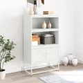 Meuble TV jaune moutarde 100,5x39x60,5 cm acier