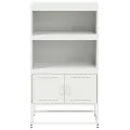 Meuble TV jaune moutarde 100,5x39x60,5 cm acier