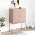Meuble TV blanc 100,5x39x60,5 cm acier