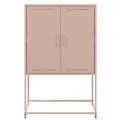 Meuble TV blanc 100,5x39x60,5 cm acier