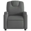 Fauteuil inclinable électrique Gris foncé Tissu