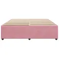  Cadre de lit sans matelas rose 180x200 cm velours