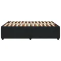 Cadre de lit sans matelas noir 160x200 cm velours