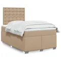 cadre de lit matelas cappuccino 120x190cm similicuir