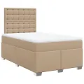 cadre de lit matelas cappuccino 120x190cm similicuir