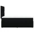 cadre de lit avec matelas Noir 90x190 cm Tissu