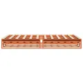 Cadre de lit sans matelas cire marron 160x200cm bois pin massif
