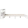 Cadre de lit sans matelas blanc 120x190 cm bois de pin massif