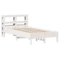 Cadre de lit sans matelas blanc 120x190 cm bois de pin massif