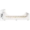 Cadre de lit sans matelas blanc 120x200 cm bois de pin massif