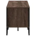 Meuble TV chêne marron 180x34x41 cm bois d'ingénierie