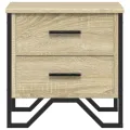 Table de chevet chêne sonoma 40x41x40 cm bois d'ingénierie