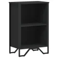 Bibliothèque noir 50x31x74,5 cm bois d'ingénierie